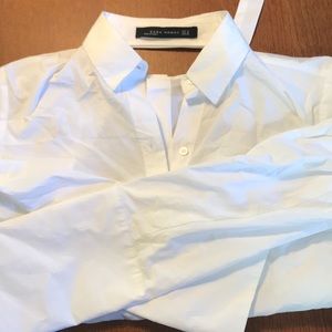 Zara white top